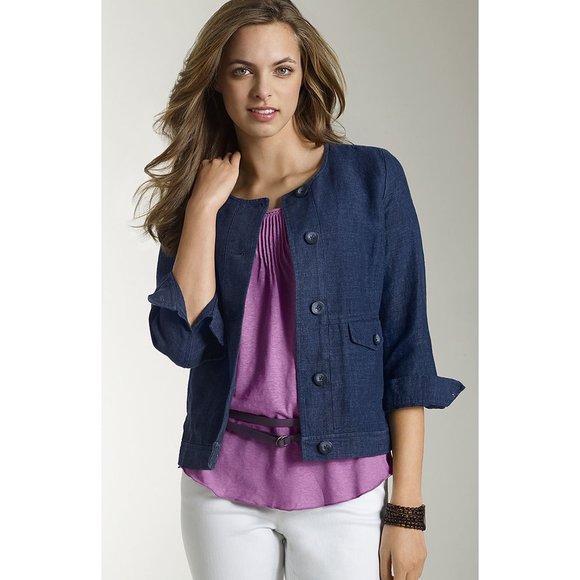 j jill linen jacket